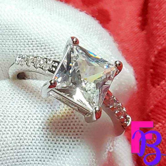 Size 9 Classic 2 CTW Princess Engagement Ring - Picture 4 of 10